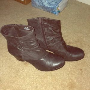 high heel short boots
